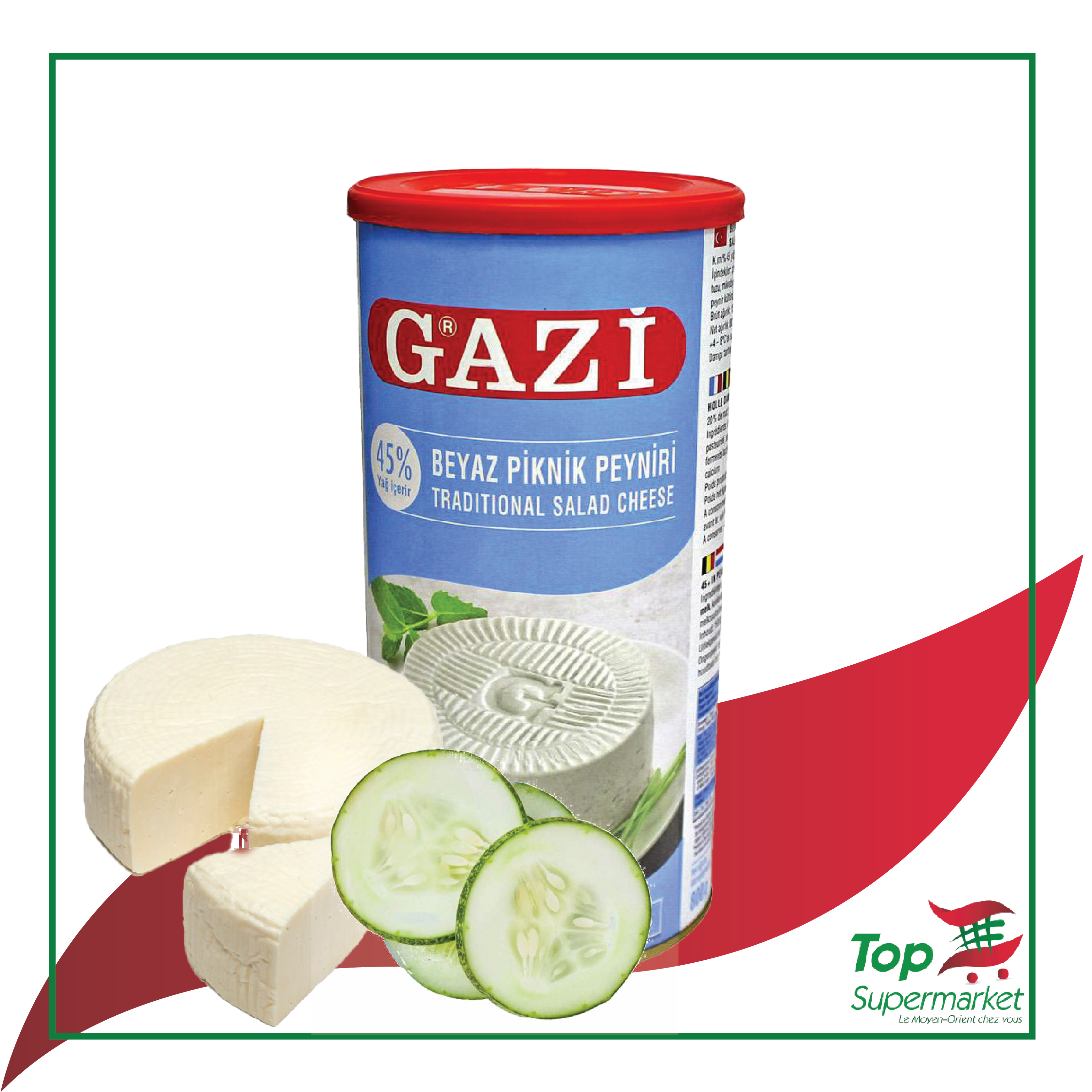 Gazi Fromage 45% 800g